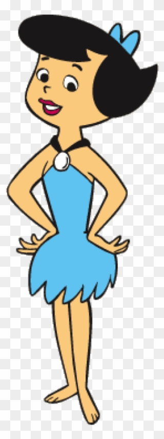 Betty Rubble Is A Fictional Character In The Television - Flintstone Black And White Betty Clipart