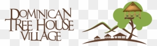 Dominican Tree House Village Logo Clipart