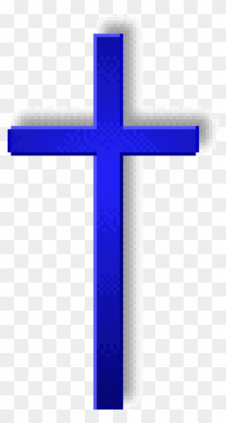 Blue Baptism Cross Clipart - Clip Art - Png Download