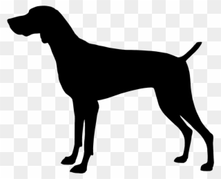 Clipart Dogs Gsp - Boxer Dog Silhouette - Png Download