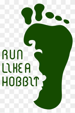 Run Like A Hobbit - T-shirt Clipart