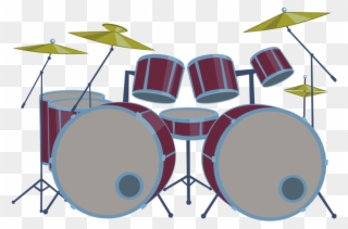 Drums Set Pictures - Cartoon Drum Kit Png Clipart