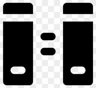 This Particular Icon Has Two Upright Rectangle Shapes Clipart