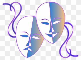 Clip Royalty Free Download Actor Clipart Theater Class - Theatre Masks - Png Download
