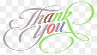 Thank You Colorful Fantastic Text Clipart - Thank You Vintage Png Transparent Png