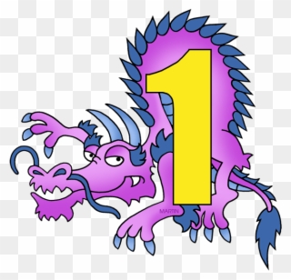 Number 1 - Chinese Dragon Clipart
