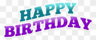 Happy Birthday Text Png Clipart