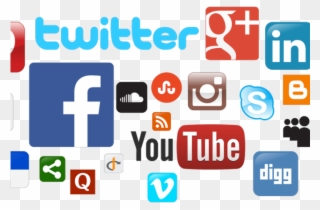 Social Media Icons Clipart Cluster - Youtube Facebook Twitter Etc - Png Download