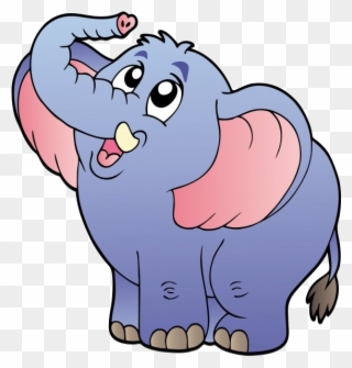 Cartoon Elephant Clip Art - Cartoon Pictures Of An Elephant - Png Download