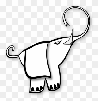 Free Png Elephant Black And White Clip Art Download Pinclipart