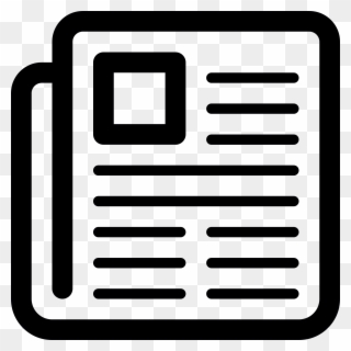 File Linecons Wikimedia Commons - Newspaper Icon Png Clipart