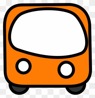 Funny Bus Clipart Kid - Cartoon Front Of A Bus - Png Download