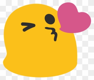 Pin By Karla K - Google Kiss Emoji Clipart