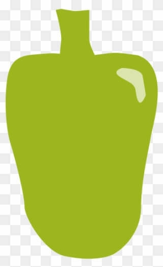 Free Clip Art - Green Bell Pepper - Png Download