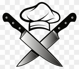 Chef's Knife Kitchen Knives - Clip Art Chefs Hat - Png Download