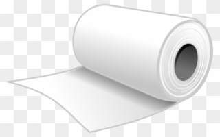 Paper Clipart Rolled - Paper Towel Clip Art - Png Download
