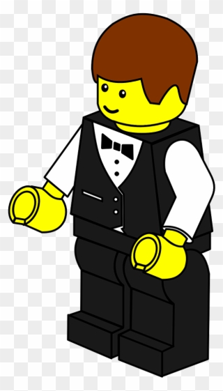 Lego Town Waiter - Lego Waiter Png Clipart