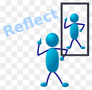 Reflection Thinking Clipart - Reflection Clipart Free - Png Download