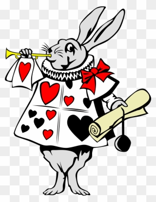 Rabbit From Alice In Wonderland - Alice In Wonderland White Rabbit Drawing Clipart