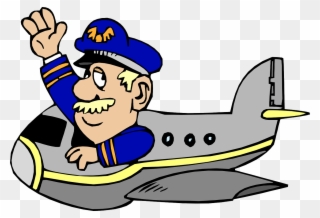 Airplane 0506147919 Aircraft Aviation Pilot In Command - Airplane With Pilot Cartoon Clipart