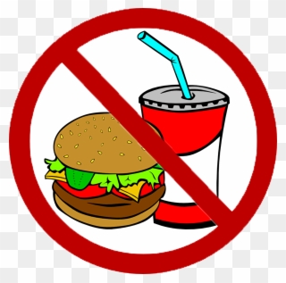 Nofoodanddrinks Image - Say No To Junk Food Poster Clipart