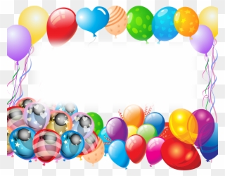 Saturday Clipart Colorful - Party Balloons - Png Download