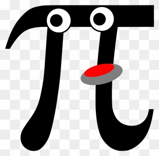 Pi Symbol With Face Clipart