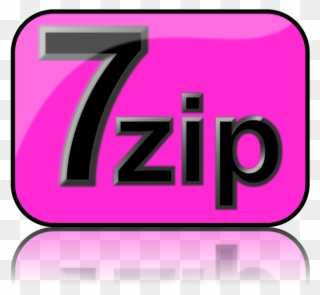 Logo 7-zip Brand Pink M Magenta - 7-zip Clipart