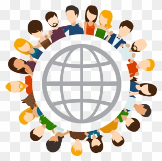 Community - Global Friends Social Network Clipart