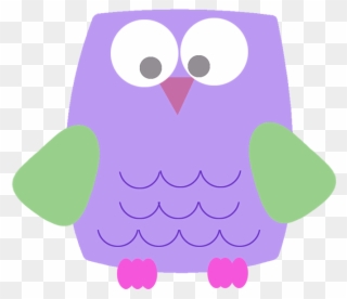 Lila Funny Owl Clipart - Owl - Png Download