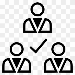Team Group Check Mark Ok Comments - Icon Clipart