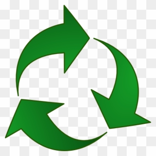 Green Recycle Arrows Clip Art At Pic - Green Recycle Symbol - Png Download