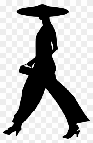 Silhouette Walking Can Stock Photo Woman - Silhouette Of Woman Walking Clipart