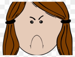 Brunette Clipart Clip Art - Cartoon Sad Girl - Png Download