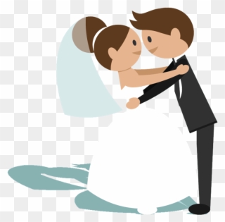 Clipart Bride And Groom Animation - Png Download