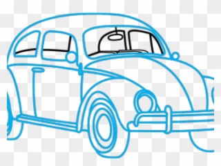 Drawn Beetles Easy - Antique Car Clipart