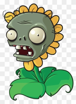 Sunflower Clipart Plant Vs Zombie Pencil And In Color - Plants Vs Zombie Art - Png Download