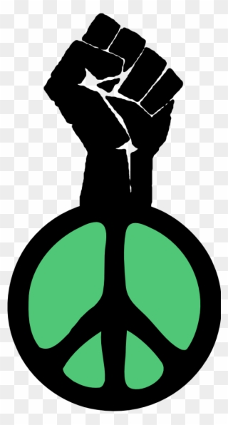 Fist Occupy Wall Street Fight The Power Peace Groovy - Symbols For Black Power Clipart