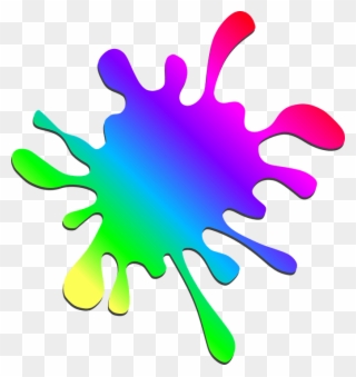 Rainbow Splat Clipart - Png Download