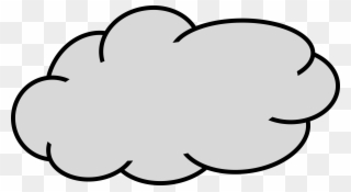 Grey - Transparent Background Cloud Clipart - Png Download