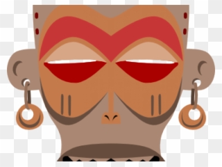 Setting Clipart African Village - African Mask Free - Png Download