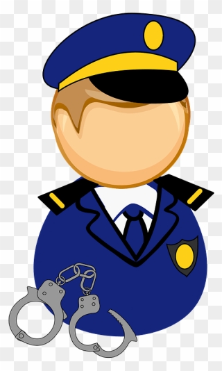 Police Officer Certified First Responder Computer Icons - Cartoon Captain Of Ships Clipart