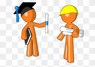 Reflection Clipart Uneducated - Education And Employment Cartoon - Png Download