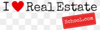 I Love Real Estate School Logo - Broker Clipart