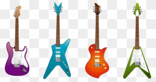 Image Transparent Download Bass Instrument Clipart - Fender Electric Guitar Clipart - Png Download