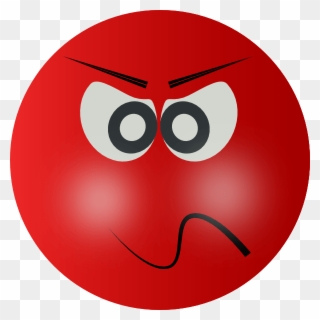 Clip Art Angry Mean Smiley Clipart - Clip Art Angry Face - Png Download