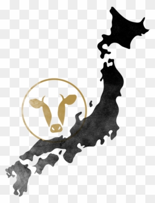 Japanese Wagyu - Japan Map Vector Png Clipart