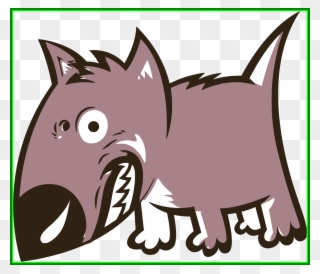 Clip Royalty Free Stock Mean Wolf At Getdrawings - Dog Growling Cartoon - Png Download