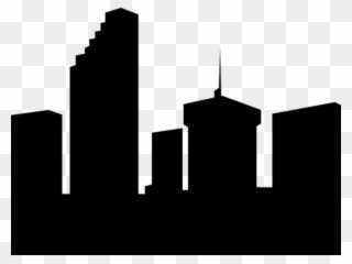 Skyscraper Clipart Gedung - Building Silhouette Clip Art - Png Download