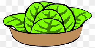 Salad Clipart Lettuce - Caesar Salad Clip Art - Png Download
